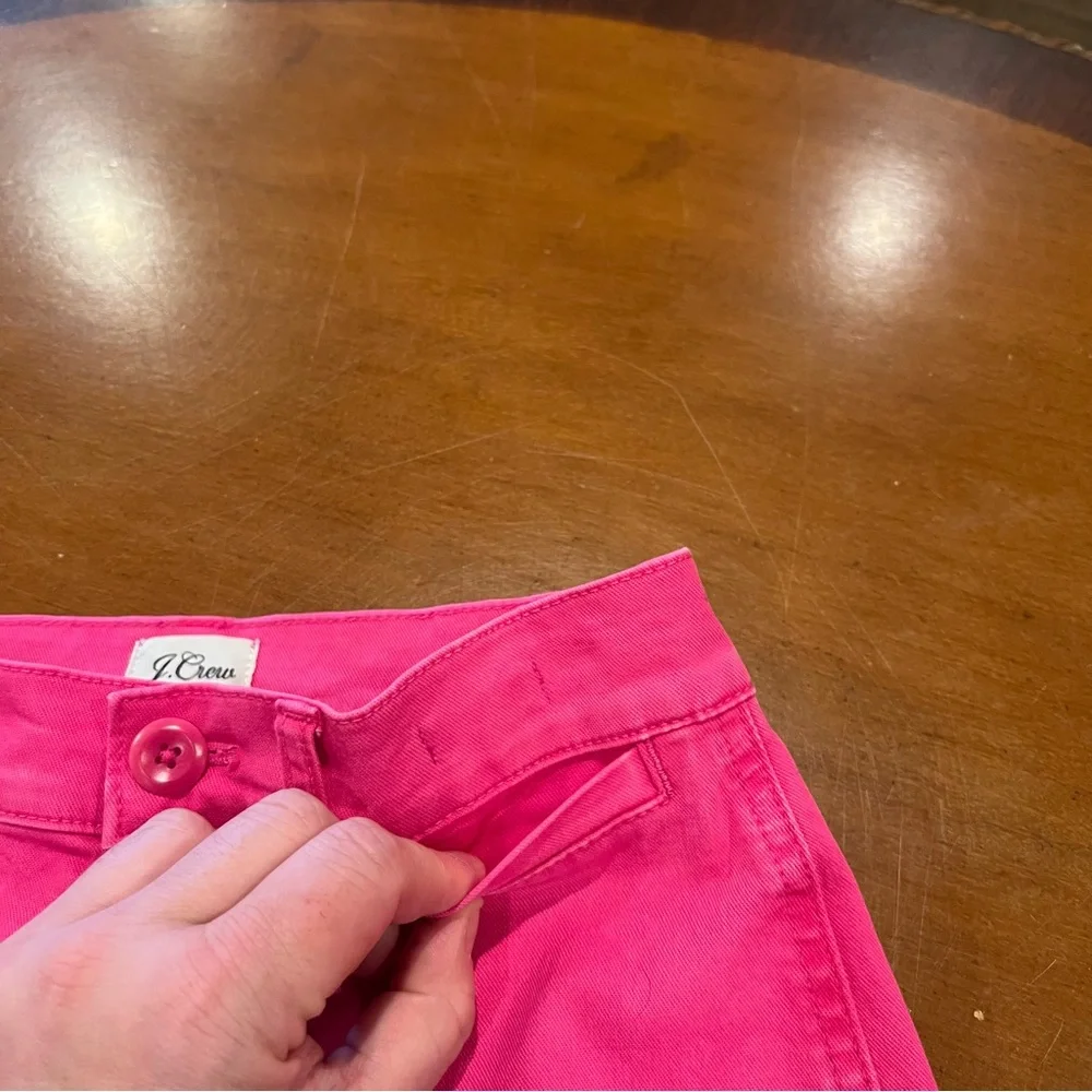 NEW J.Crew Women’s Slim Wide Leg‎ Crop Pant Intense Pink 25P Petite Barbiecore